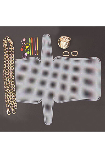 Choice1 مجموعة قماش بلاستيكي شبكي شفاف خيوط أكريليك وأدوات للتطريز على القماش البلاستيكي.