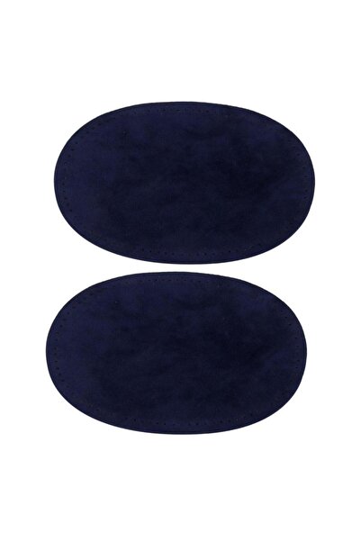 choice2 Blue 1 Pair Suede Sew-on Oval Elbow Knee Patches DIY Repair Sewing Ap...