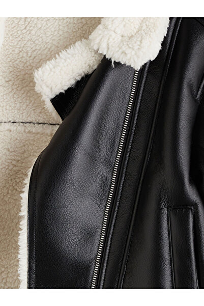 LC Waikiki Sparkling Choices from Shining Store |   Leather-Look Girls' Coat