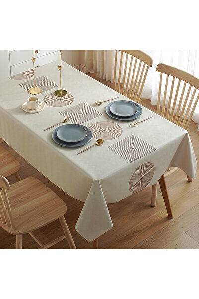 Choice مفرش طاولة مستطيل سميك مقاوم للحروق، مقاس 140×300 سم، tb017 ماندالا، مطبوع، مناسب للحفلات المنزلية