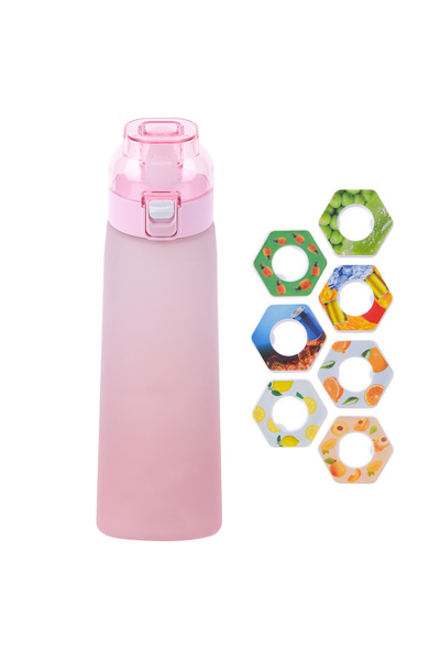 Alloet زجاجة مياه وردية اللون سعة 1000 مل/600 مل برائحة عطرية، مانعة للتسرب، ...