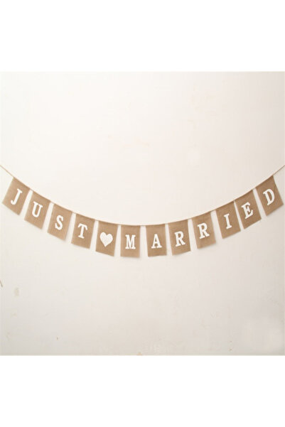 Choice كصورة زخرفة البار خيش الجوت بيرنتينج ريفي للتو متزوج السيد والسيدة لاف...