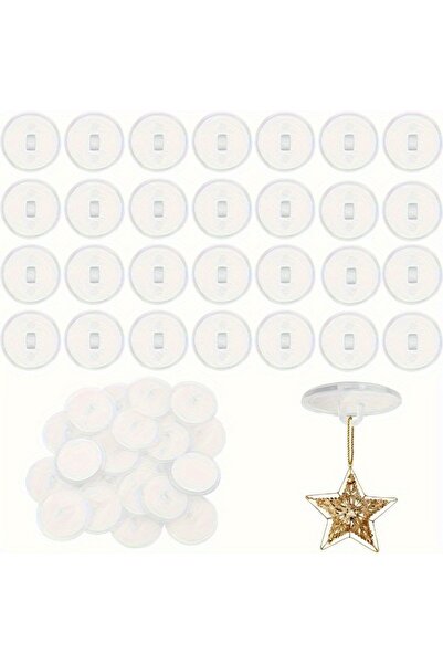 Choice 30 قطعة 30 قطعة خطافات سقف، خطافات شفافة بدون حفر، خطافات جدارية ذاتية...