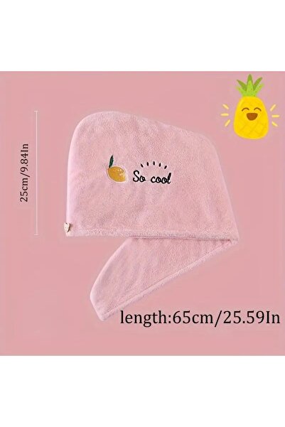 Choice قبعة شعر سريعة الجفاف بلون الليمون قطعة واحدة، فائقة الامتصاص وناعمة، ...