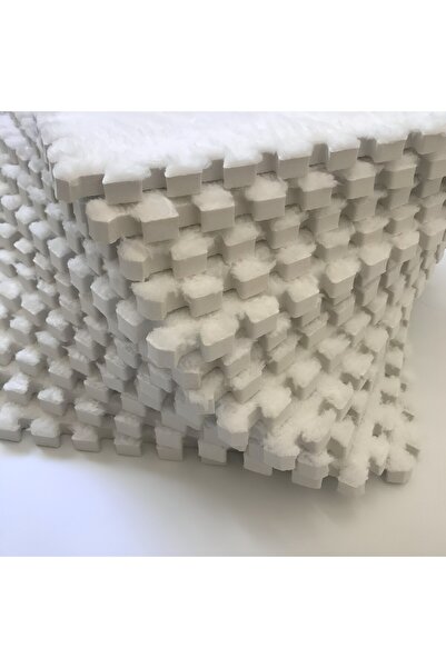 Bibilel Kids Set of 10 Puzzle Foam Mats Bibilel Kids, EVA, Fluffy, 30 x 30 x 1 cm, White