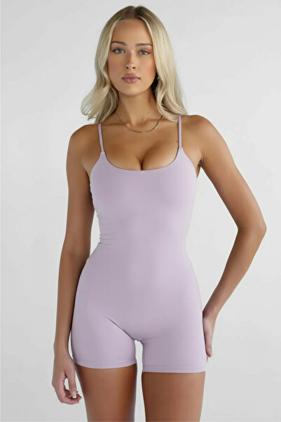 Thestiluxe Straptoparlayici Sports Shorts Jumpsuit