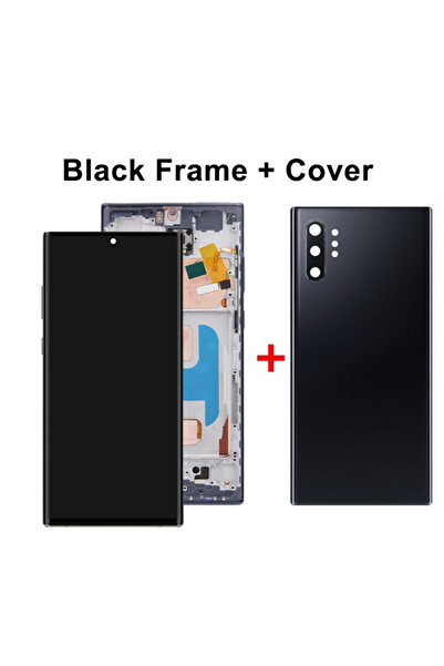 Choice1 غطاء إطار أسود لهاتف Note10+ N975F N976F شاشة LCD عالية الجودة TFT شا...