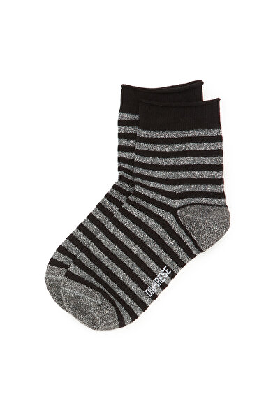 Dıvarese Siyah Kadın Çorap