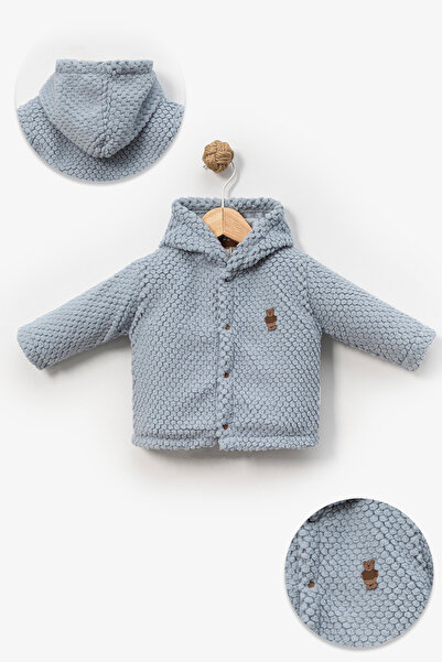 Bebitof Embossed Little Ones Patterned Wellsoft Cardigan