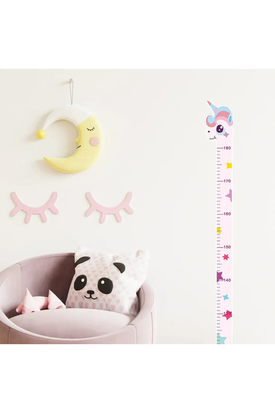 Choice ملصقات حائط لنمو الحيوانات الغريبة يونيكورن-1 بطول 180 سم: ملصقات ارتف...