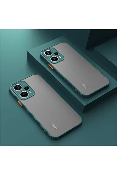 Choice جراب حماية غير لامع باللون الأخضر الداكن لهاتف Redmi Note 12 Pro 5G، م...