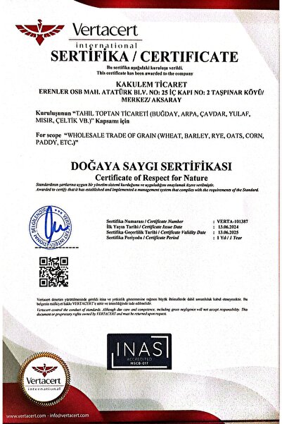 Kakulem SERTİFİKALI İri Taneli Soslu Mısır 1 KG