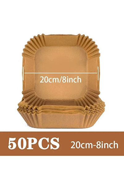 Choice1 50pcs 20cm square 50pcs 16/20cm Parchment Paper Baking Mat Air Fryer ...