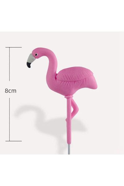 Choice 1 قطعة زينة كعكة فلامنغو وردية حفلة عيد ميلاد زينة كعكة فلامنغو شاطئ ص...