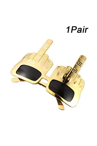 Choice4 زوج واحد من نظارات الإصبع الأوسط العمودية الإبداعية، دعامات زخرفية، ن...