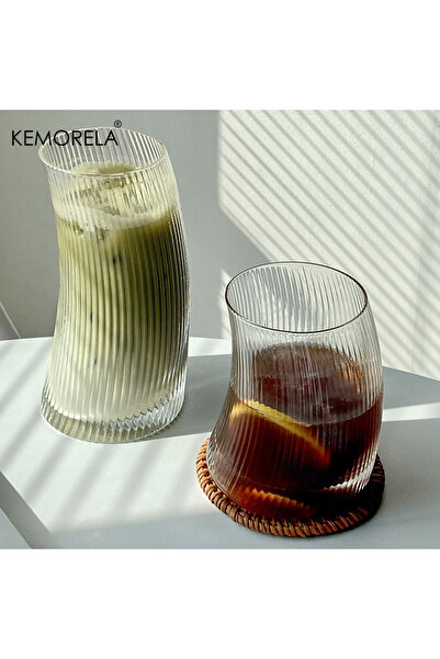 Choice1 450ml WHITE 450ml/300ml Glass Cup Sail Shaped Rolling Vertical Transp...