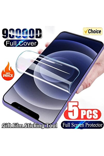 Choice3 5 قطع من أغشية الهيدروجيل لحماية شاشة آيفون 16 برو ماكس، تغطية كاملة،...