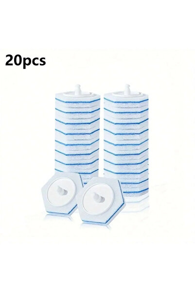 Choice1 20 قطعة 2/10/20 قطعة فرشاة مرحاض مطورة رأس عصا تنظيف المرحاض القابلة ...