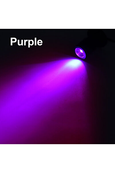 Choice مصباح LED سبوت دوار أبيض أرجواني مثبت على السطح بمنفذ USB صغير 5 فولت 1 واط لعرض المجوهرات