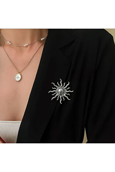 MRK Kadın Flower Güneş Broş