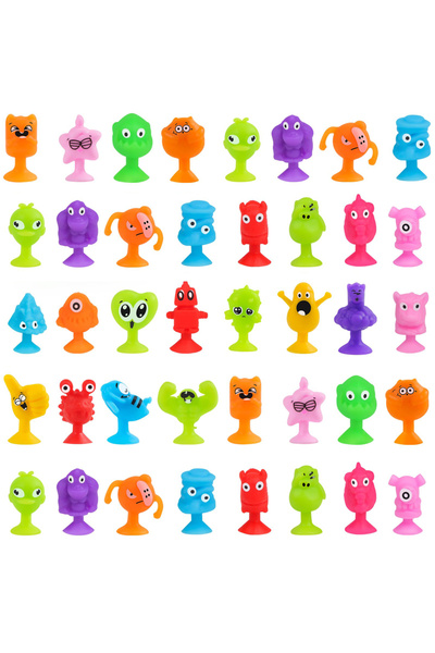 Choice 20pcs Random 20pcs Mini Monster Suction Cup Pop Toys Stress Relief Kids Birthday Party Favors Classr