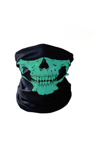 Choice1 green Bicycle Helmet Hood Bandana Scarf Breathable Windproof Skull Me...