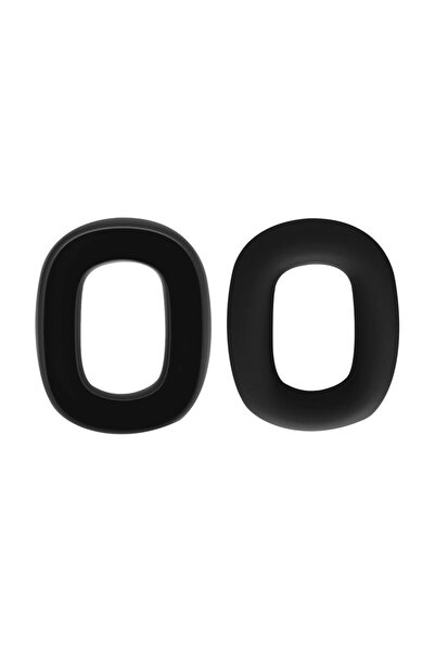 Choice زوج واحد من وسادات الأذن البديلة المصنوعة من السيليكون باللون الأسود لغطاء وسادات الأذن لسماعات AirPods Max