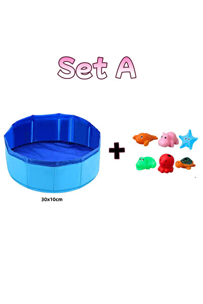 Choice 30x10 سم مجموعة أ لعبة قابلة للطي لحمام القطط لعبة مائية لحمام الكلاب ...