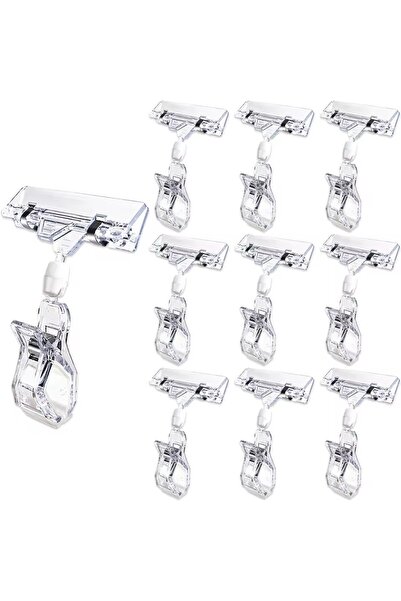 Choice 10PCS 10/5PC Sign Clips for Retail Display Double Sided Sign Holder Cl...