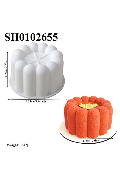 Choice SH0102655 1/6/15 خلايا على شكل زهرة قالب كعكة أسطواني قوالب كعكة موس ف...