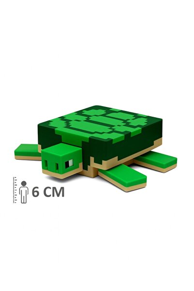FigürDizayn Minecraft Turtle Kaplumbağa Karetta Karetta Hareketli Eklemli Figür
