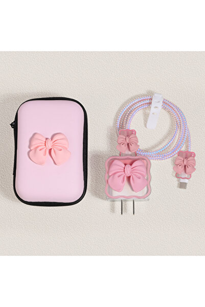 Choice 02 واقي كابل لطيف لشاحن iPhone iPad 18W/20W مع حقيبة تخزين كابل M