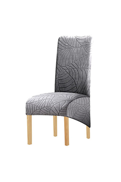 Choice غطاء كرسي Z2 1 قطعة غطاء كرسي طعام بسيط المظهر مقاوم للأوساخ لون موحد ...