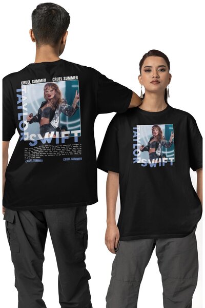 Fuddy Moda Tricou unisex cu imprimeu pe spate Taylor Swift Cruel Summer, tric...