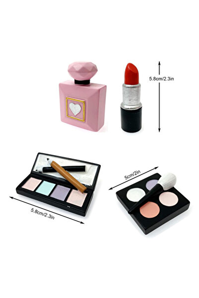 Choice 4pcs Makeup Cake Decorations Spa Birthday Cake Topper Spa Party Supplies Salon Birthday Decoration