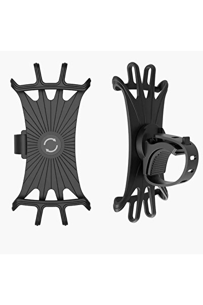 Choice حامل هاتف أسود للدراجة حامل هاتف محمول للدراجة حامل هاتف سيليكون للدرا...