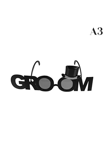 Choice A2 1PC Funny Groom & Bride Glasses Bachelor Party Eyeglasses Photo Pro...