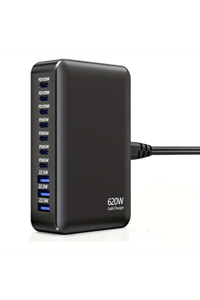 Choice مقبس أمريكي 600 واط 200/300/540/620 واط GaN شاحن سريع متعدد المنافذ عا...