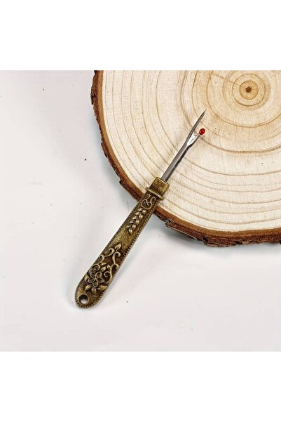 Choice1 مقص خياطة ذهبي عتيق من قطعة واحدة، مقص خيوط يدوي للخياطة والتطريز الم...