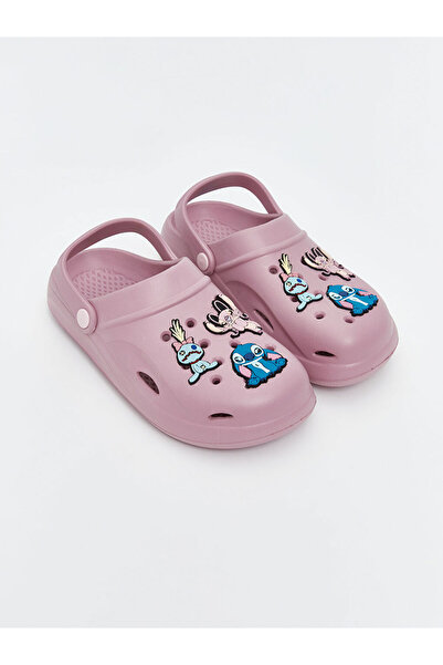 LC Waikiki شبشب سابو للفتيات مطبوع عليه ليلو وستيتش باللون الوردي