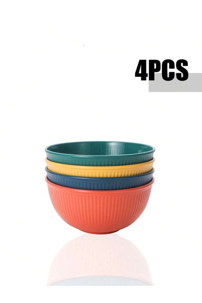 Choice 4pcs-Dark 4/11pcs Plastic bowl, reusable and durable, suitable for camping picnic kitchen, microwave