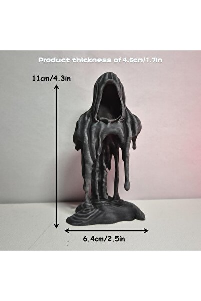 Choice تمثال الموت الفريد الأسود المصهور فن قوطي منحوتة بلاستيكية للديكور الم...