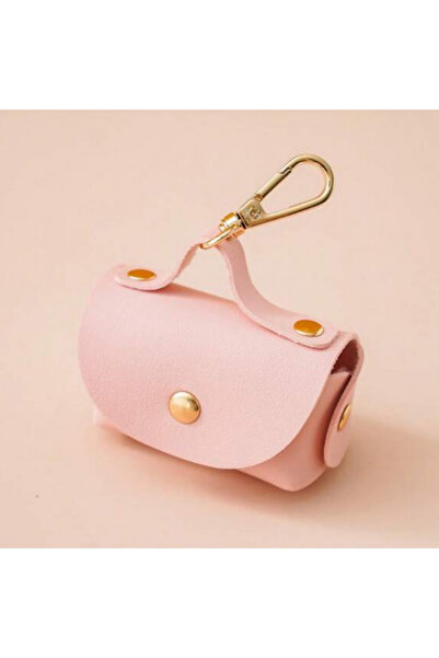 Choice pink Stylish Pet Bag Holder Faux Leather Pet Poop Bag Holder with Dispenser for Dog Bags Portable Do