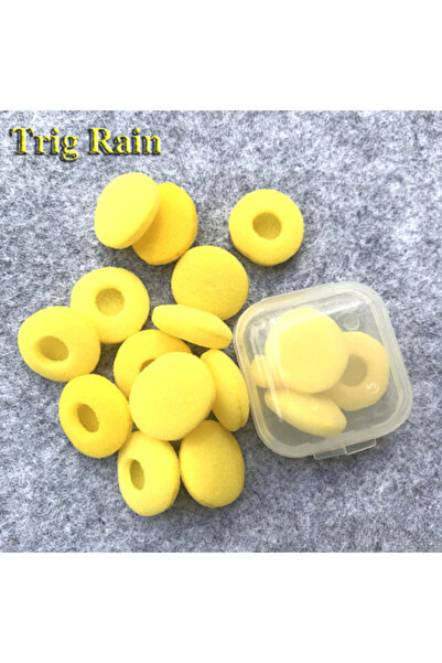 Choice أصفر 20 قطعة 20 قطعة وسادات أذن لسماعات الرأس رغوة 18 مم إسفنج سماعات بلوتوث استبدال سماعة الأذن
