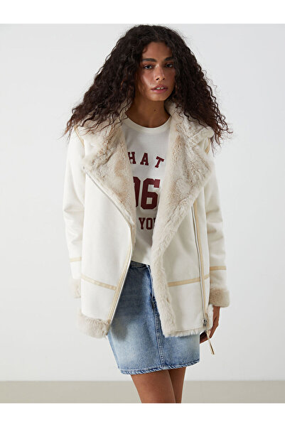 LC Waikiki Създайте свой стил с UZG Store | Дамско яке от велур в мотоциклетен стил