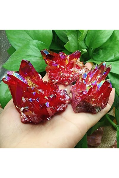 Choice 30-60 جرام من الكريستال الأحمر اللامع Radiant Red Titanium Rainbow Aur...