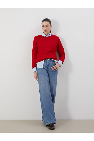 LC Waikiki Crew Neck Floral Women's Knitwear Sweater