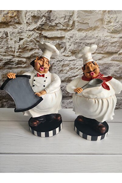 Şeydanın koleksiyonu DEKORATİF AŞÇI GARSON İKİLİ SET OBJE