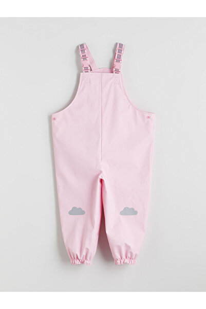LC Waikiki Pink Printed Girl's Rain Jumpsuit