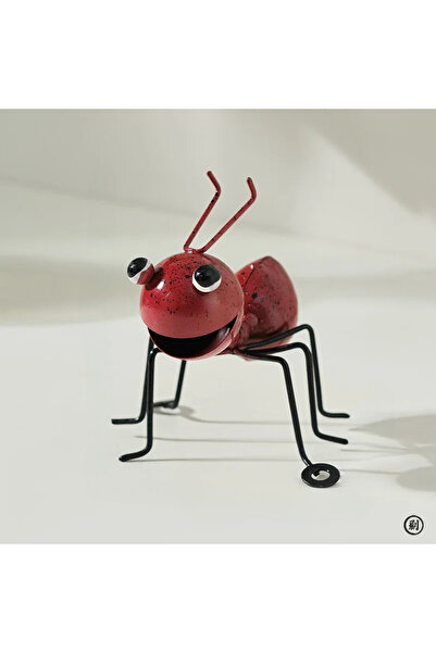 Choice ديكور حديقة على شكل نمل معدني أحمر، سياج حديقة غرفة نوم غرفة المعيشة د...